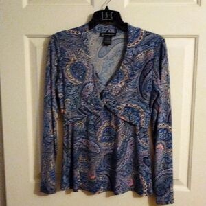 Blue Paisley Dazzle Dress Shirt ✨